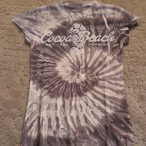 Maya Gray Tie-Dye T-Shirt Cocoa Beach Size Small